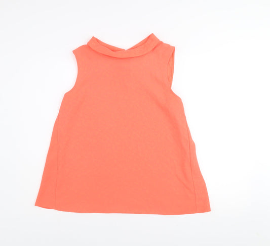Womens UK Size 14 Gallery Orange Camisole Blouse