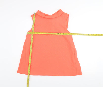 Womens UK Size 14 Gallery Orange Camisole Blouse