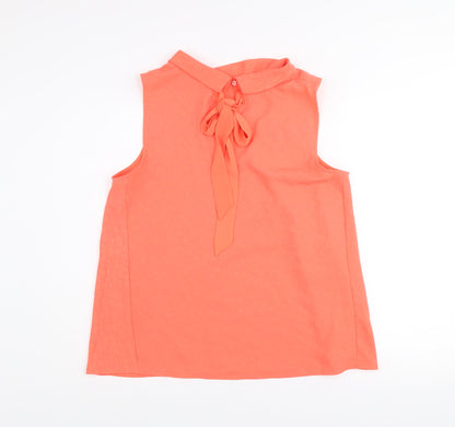 Womens UK Size 14 Gallery Orange Camisole Blouse