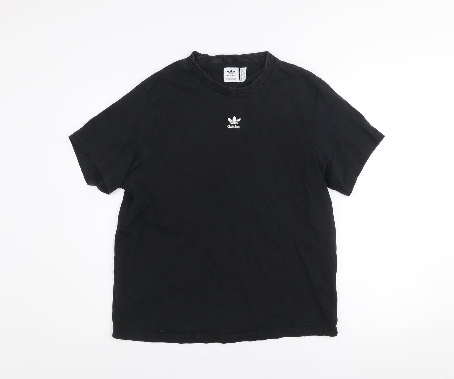 Womens UK Size 10 adidas Black Basic T-Shirt
