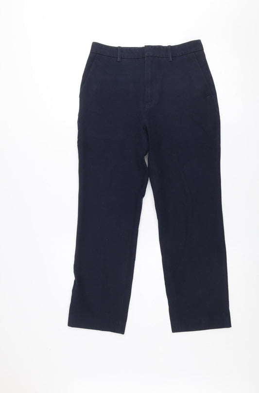 Uniqlo Men's Blue Slim Chino Trousers Size 2XS Cotton Blend