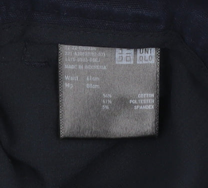 Uniqlo Men's Blue Slim Chino Trousers Size 2XS Cotton Blend