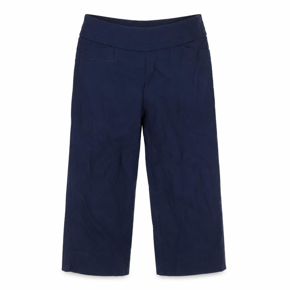 Womens UK Size 10 Kelly & Grace Slim Fit Cropped Blue Trousers