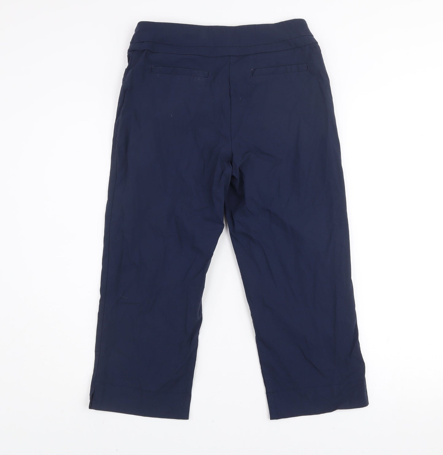 Womens UK Size 10 Kelly & Grace Slim Fit Cropped Blue Trousers