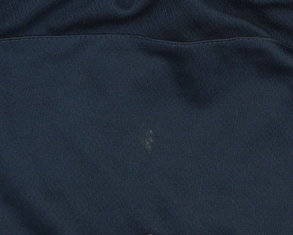 Hi-Tec Men's Black and Blue Athletic Shorts Size L Polyester