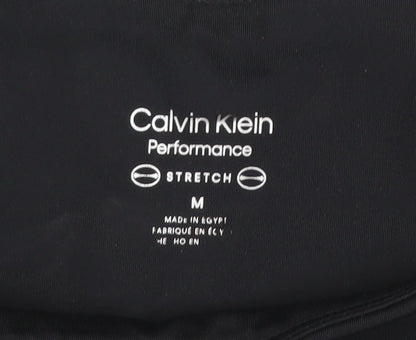 Womens UK Size M Calvin Klein Slim Fit Capri Black Leggings
