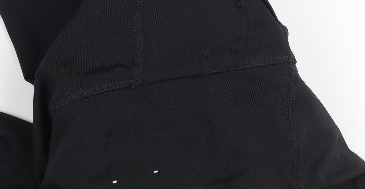 Womens UK Size M Calvin Klein Slim Fit Capri Black Leggings