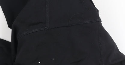 Womens UK Size M Calvin Klein Slim Fit Capri Black Leggings