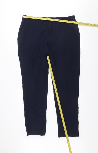 6th Sense Men’s Blue Chino Trousers 36R Regular Fit Cotton Blend