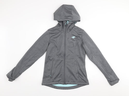 Womens UK Size XS 4F Grey Soft Shell