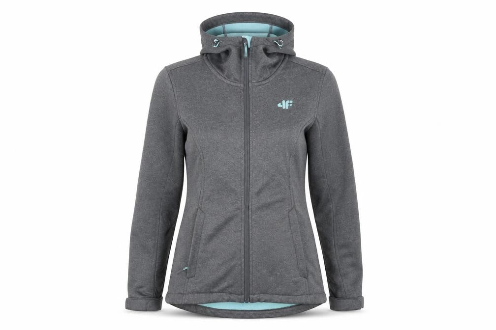 Womens UK Size XS 4F Grey Soft Shell