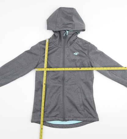 Womens UK Size XS 4F Grey Soft Shell