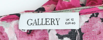 Womens UK Size 12 Gallery Multicoloured Tunic Blouse