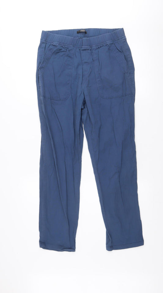 Dunnes Men’s Blue Cotton Blend Chino Trousers M Regular Fit