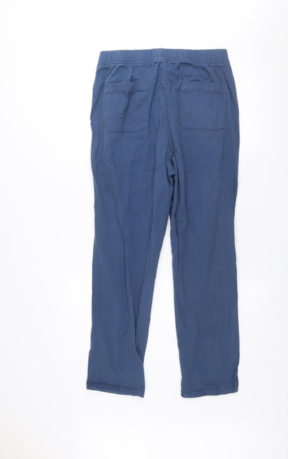 Dunnes Men’s Blue Cotton Blend Chino Trousers M Regular Fit