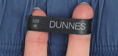 Dunnes Men’s Blue Cotton Blend Chino Trousers M Regular Fit