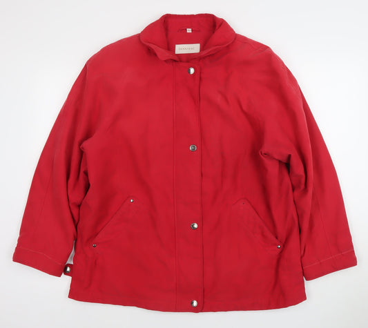 Womens UK Size L Dannimac Red Rain Coat