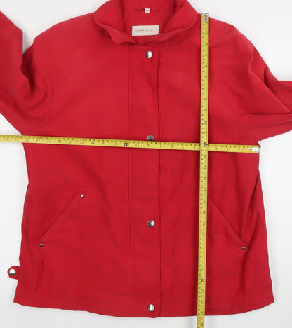 Womens UK Size L Dannimac Red Rain Coat