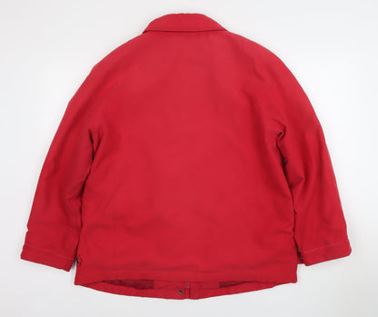 Womens UK Size L Dannimac Red Rain Coat