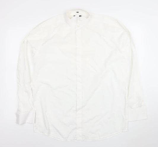 Mens UK Collar Size 16 Donitz Smart White  Dress Shirt