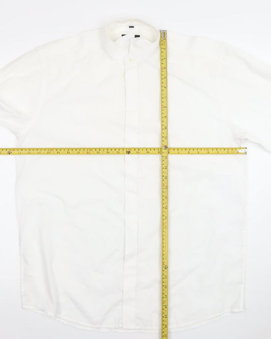 Mens UK Collar Size 16 Donitz Smart White  Dress Shirt