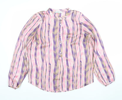 Womens UK Size 10 Gallery Multicoloured Tunic Blouse