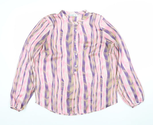 Womens UK Size 10 Gallery Multicoloured Tunic Blouse