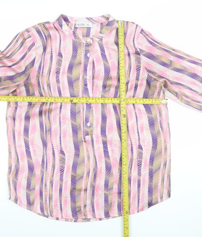 Womens UK Size 10 Gallery Multicoloured Tunic Blouse