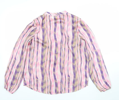 Womens UK Size 10 Gallery Multicoloured Tunic Blouse
