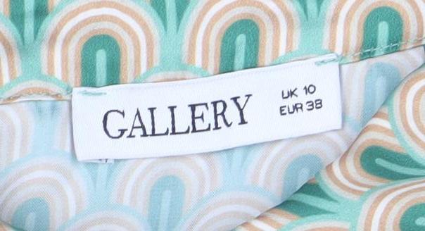 Womens UK Size 10 Gallery Green Classic Button-Up