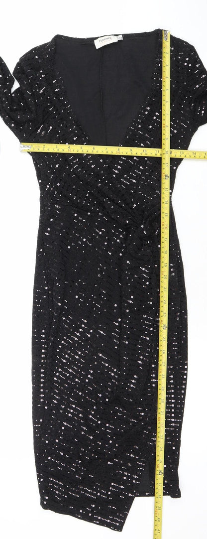 Womens UK Size 8 Flounce London Bodycon Dress