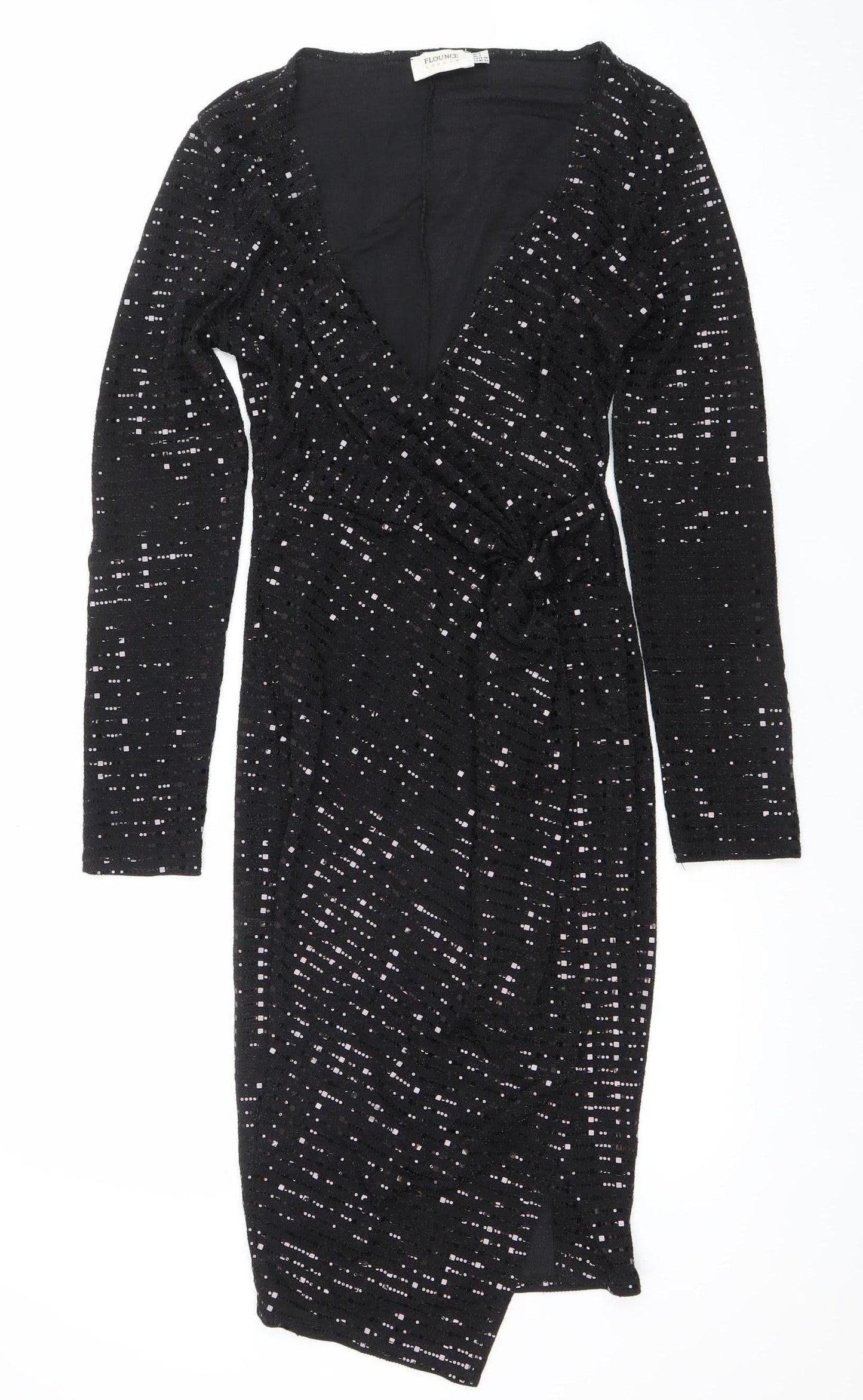 Womens UK Size 8 Flounce London Bodycon Dress