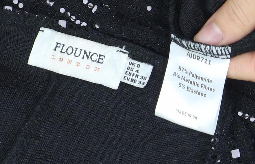 Womens UK Size 8 Flounce London Bodycon Dress
