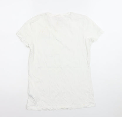 Womens UK Size XS PUMA White Basic T-Shirt