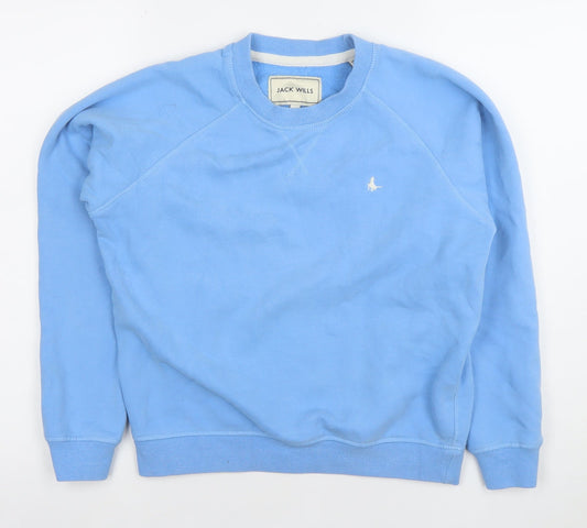 Womens UK Size 6 Jack Wills Blue Pullover Sweatshirt