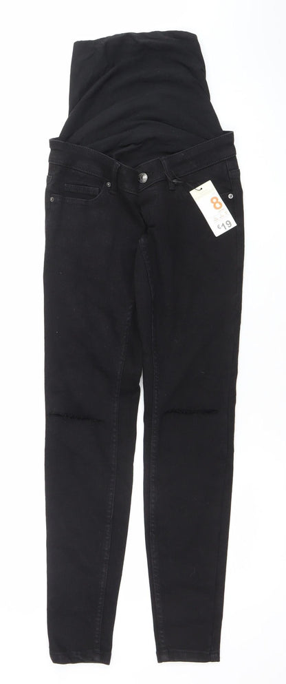 Denim & Co. Women's Black Maternity Jegging Jeans Size 8 High Rise
