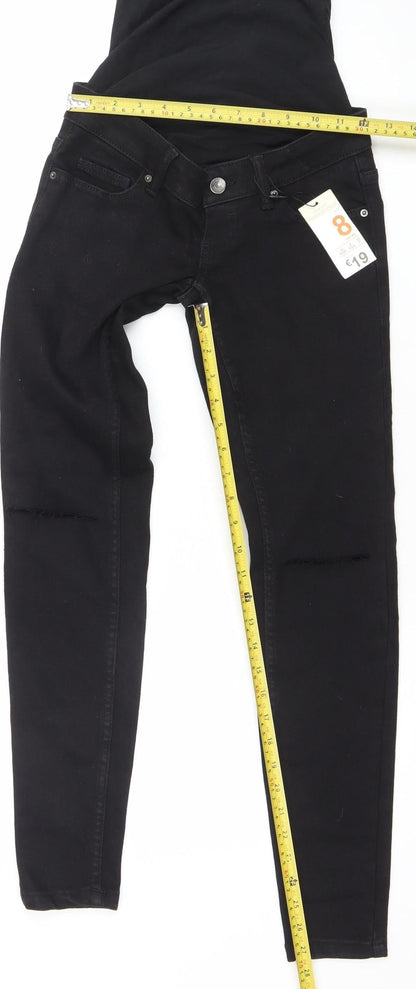 Denim & Co. Women's Black Maternity Jegging Jeans Size 8 High Rise