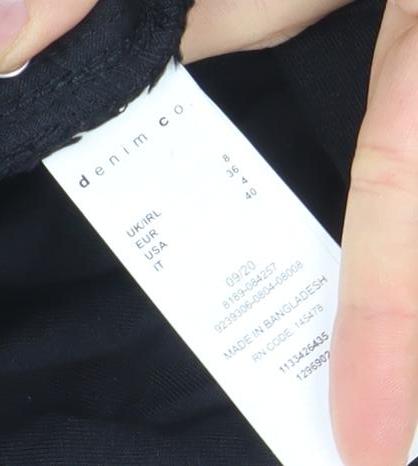 Denim & Co. Women's Black Maternity Jegging Jeans Size 8 High Rise