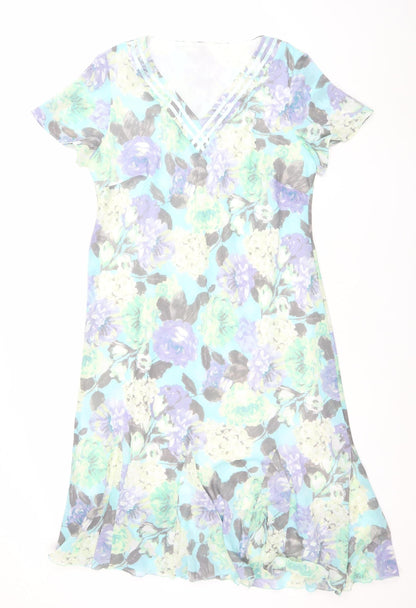 Debenhams Women’s Multicoloured Floral Shift Dress Size 16