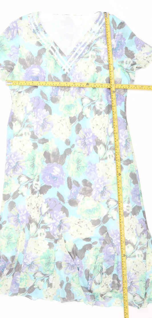 Debenhams Women’s Multicoloured Floral Shift Dress Size 16