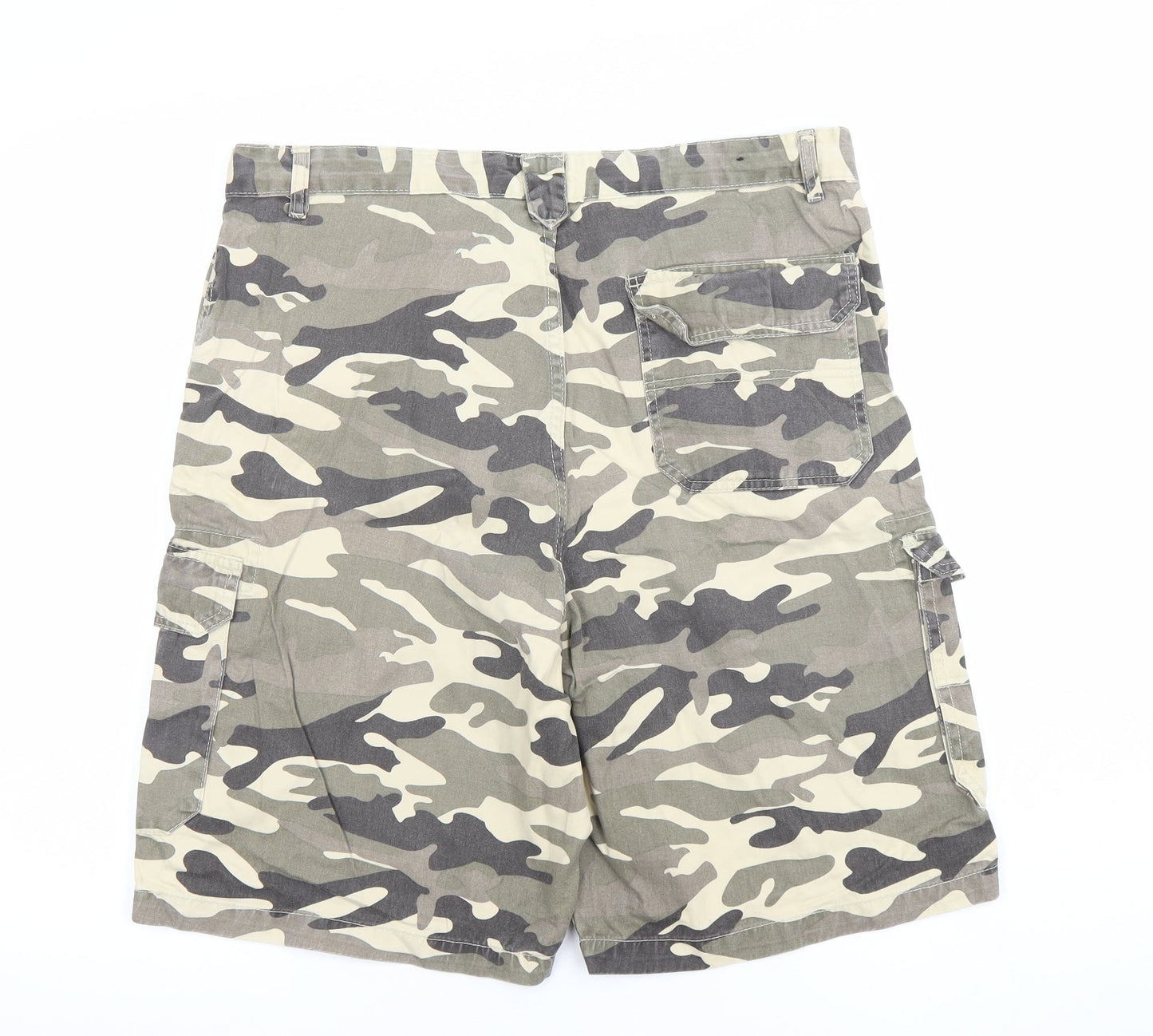 Avenue Men's Multicoloured Camouflage Cargo Shorts Size 36