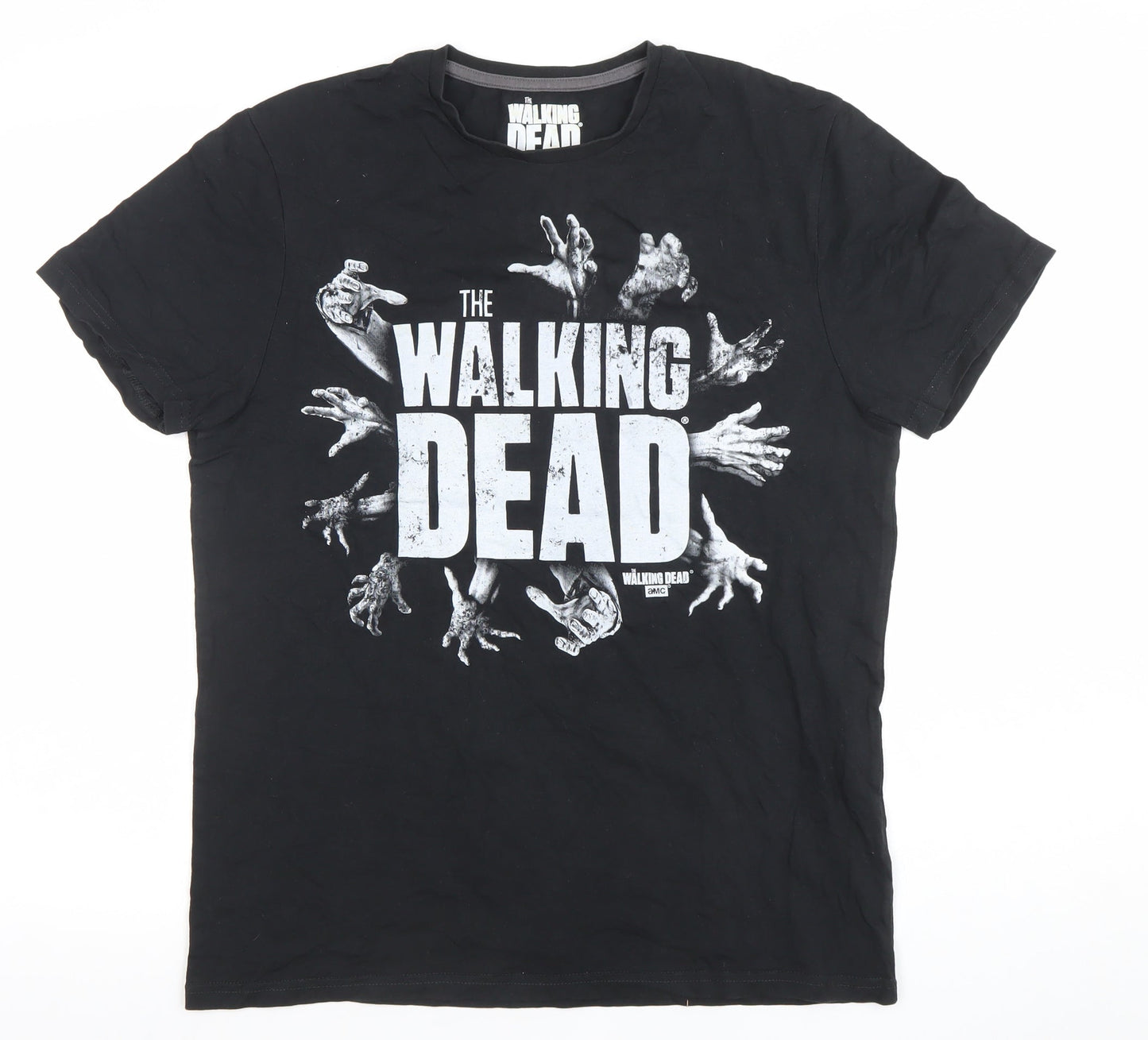 The Walking Dead Men's Black Graphic T-Shirt Size M Horror Tee