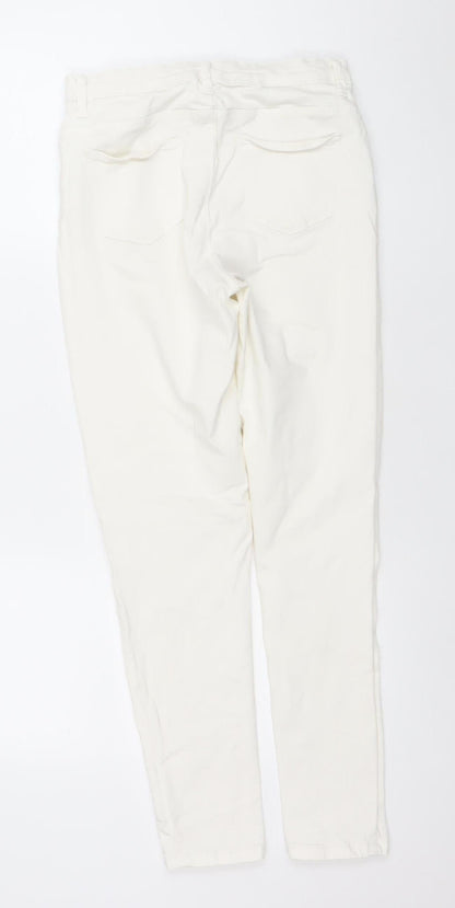 Womens UK Size 10 Denim Co. Slim Fit Skinny White Jeans