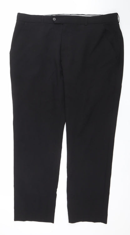 St. Bernard for Dunnes Stores Men's Black 38in Regular Fit Dress Pants