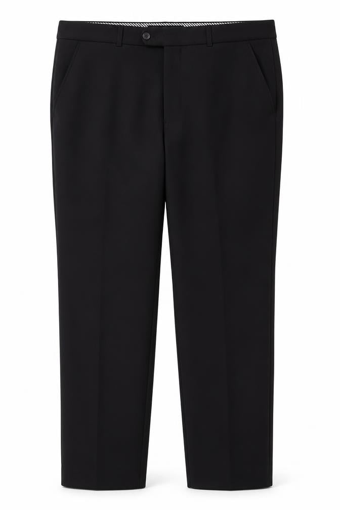 Mens UK Size 38 in St. Bernard for Dunnes Stores Regular Fit Dress Pants Black T