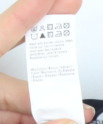 River Island Mens Blue Chino Shorts Size 32 Regular Fit Casual