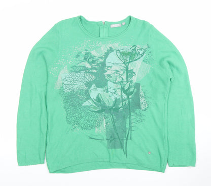 Womens UK Size 12 Rabe Green Pullover Jumper