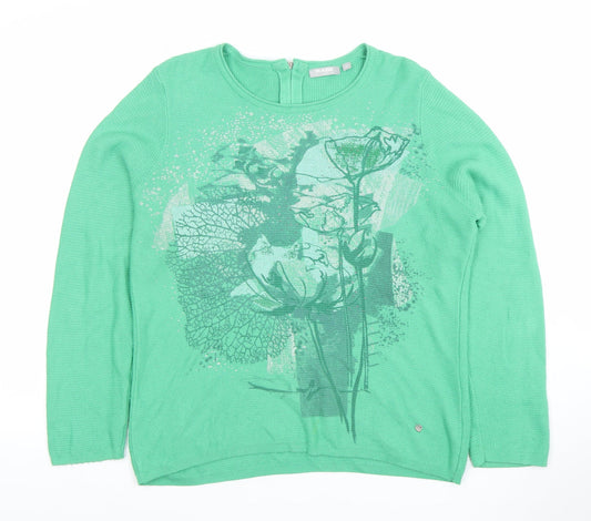 Womens UK Size 12 Rabe Green Pullover Jumper