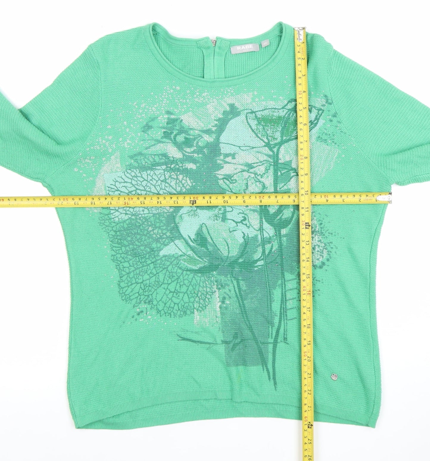 Womens UK Size 12 Rabe Green Pullover Jumper