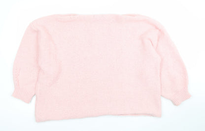 Womens UK Size 10 Wallis Pink Pullover Jumper
